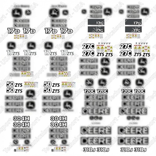 Laminated external decal set - external,